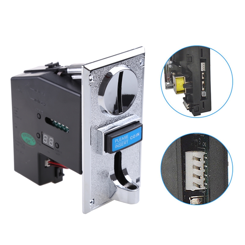 Arcade Vending & Laundry - Multi Coin Acceptor Selector Slot for