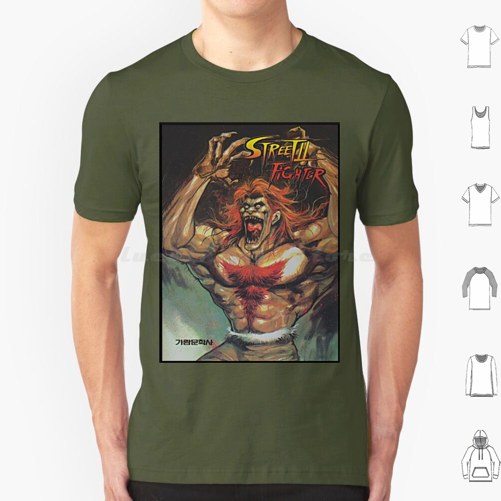Arcade No - Blanka-Korean 2 Manga T Shirt Cotton