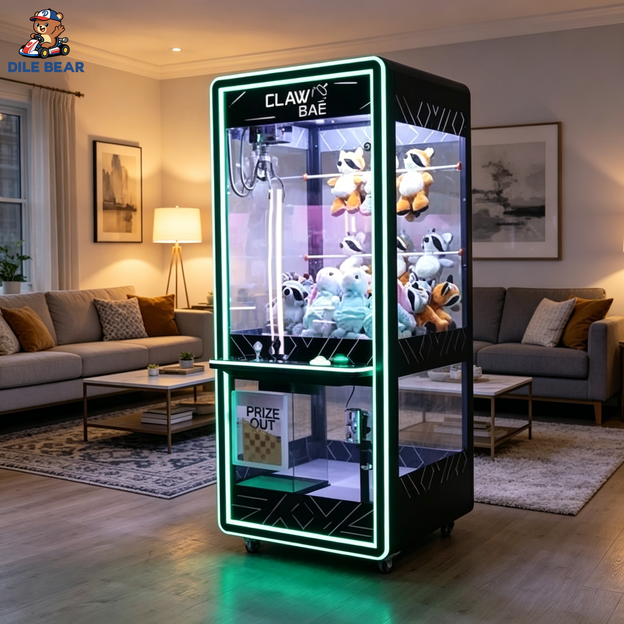 Arcade Vending & Laundry - Black Claw Machine Modern Arcade Game