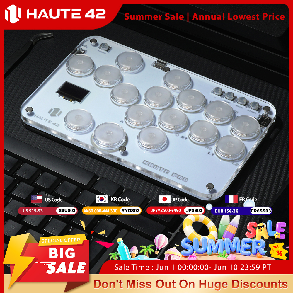 Arcade Games & Vending Llc - Haute42 Arcade Joystick Hitbox Leverless Controller
