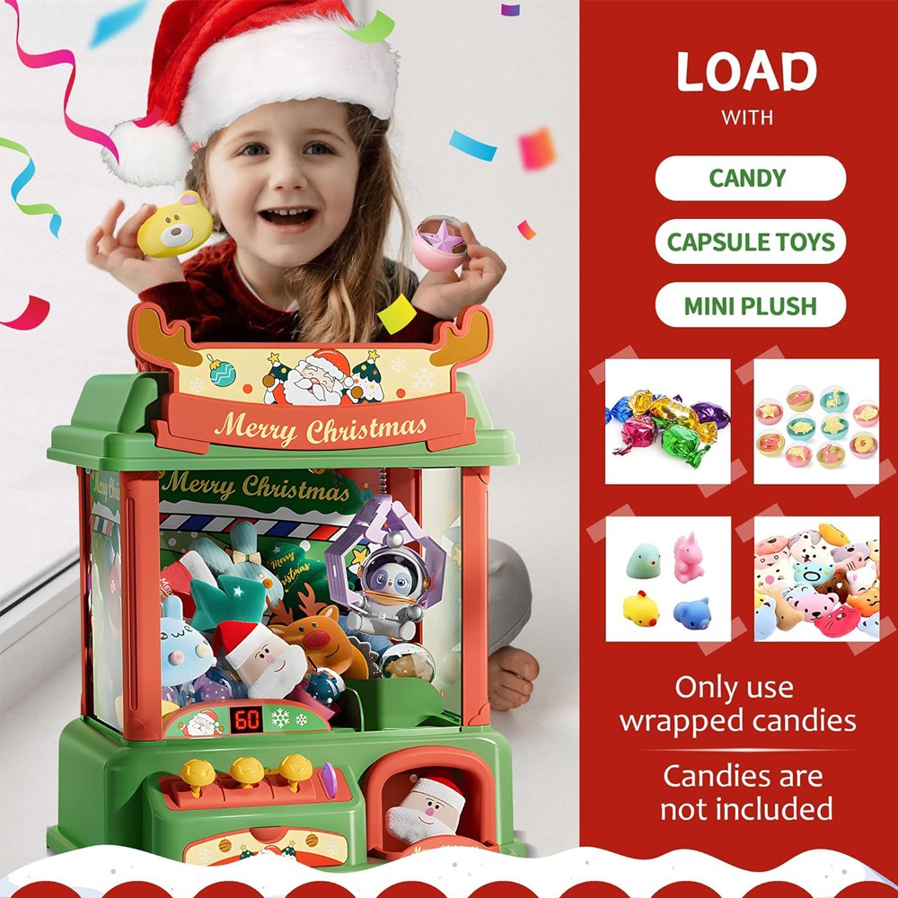 Christmas Claw Machine For Kid - Arcade Toy Vending Machine incelemesi ve fiyatı