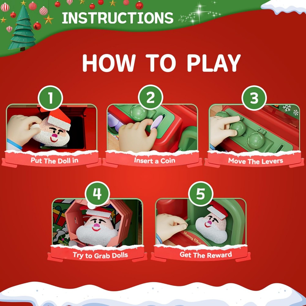 Christmas Claw Machine For Kid - Arcade Toy Vending Machine incelemesi ve fiyatı