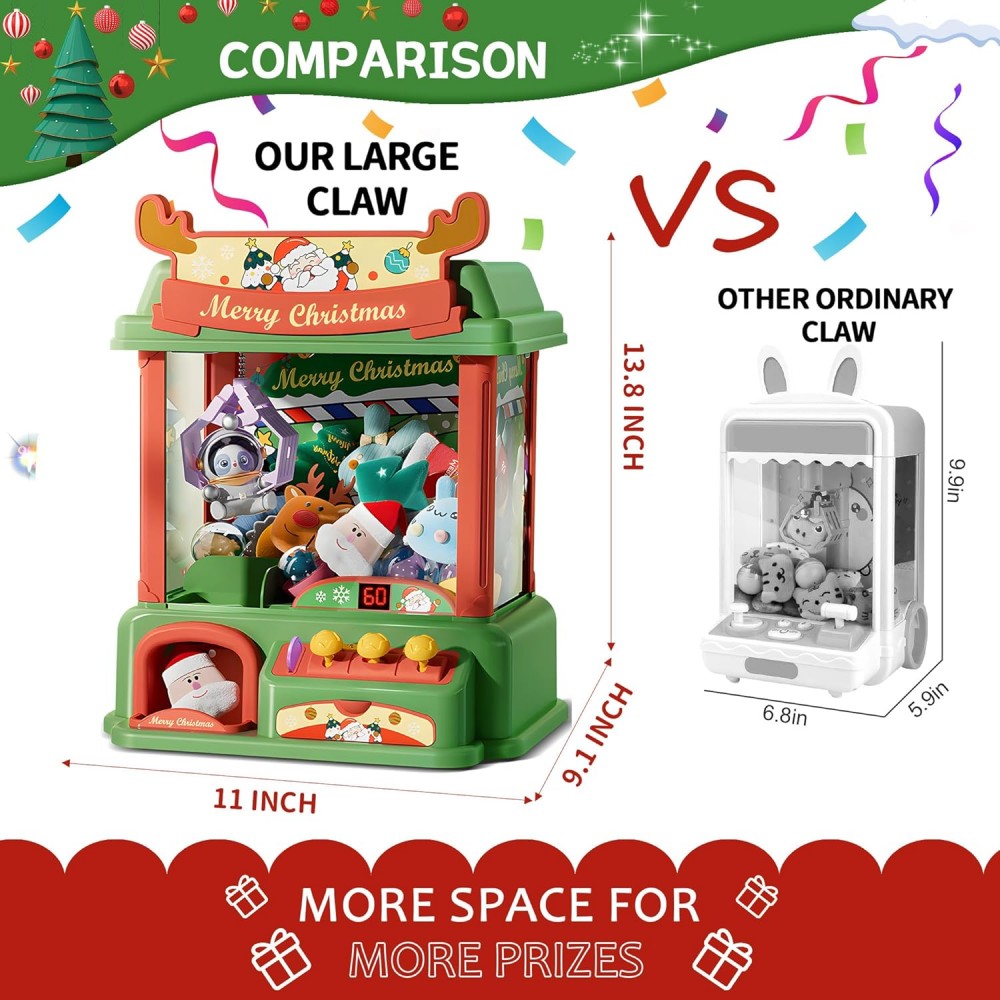 Christmas Claw Machine For Kid - Arcade Toy Vending Machine incelemesi ve fiyatı