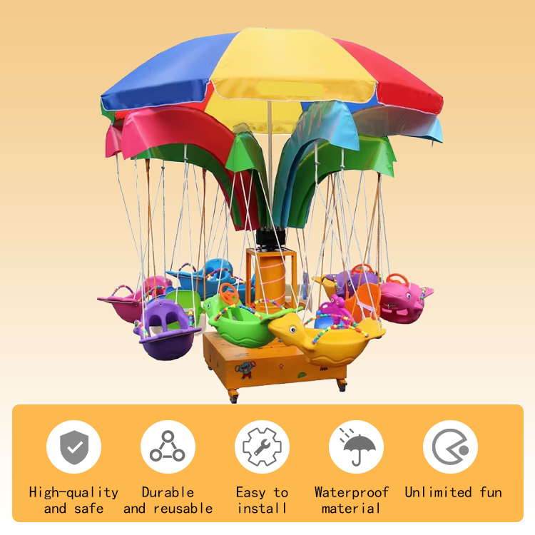 Mini Carousel Ride for Kids Ou - Coin Operated Kiddie Ride incelemesi ve fiyatı