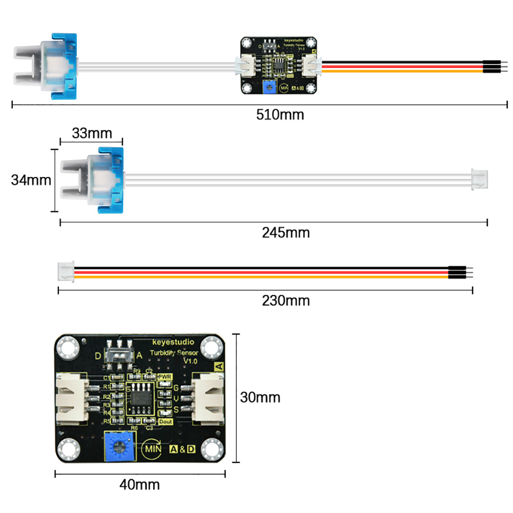 keyestudio Turbidity Sensor &T - Arduino Vending Machine Project incelemesi ve fiyatı