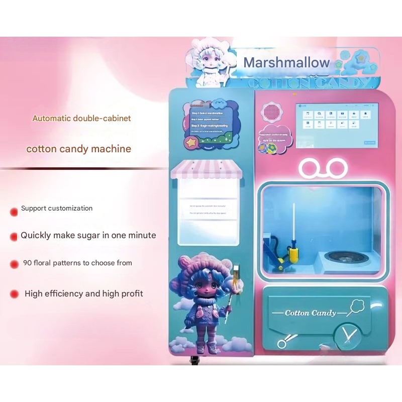 FOB Automatic Cotton Candy Ven - Vending Machine Qr Code incelemesi ve fiyatı