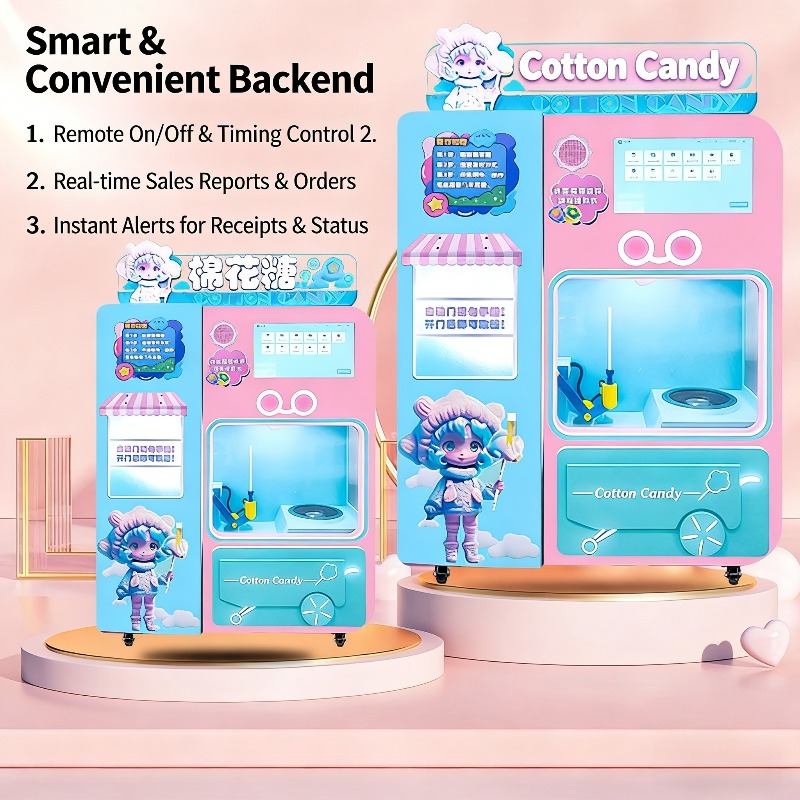 FOB Automatic Cotton Candy Ven - Vending Machine Qr Code incelemesi ve fiyatı