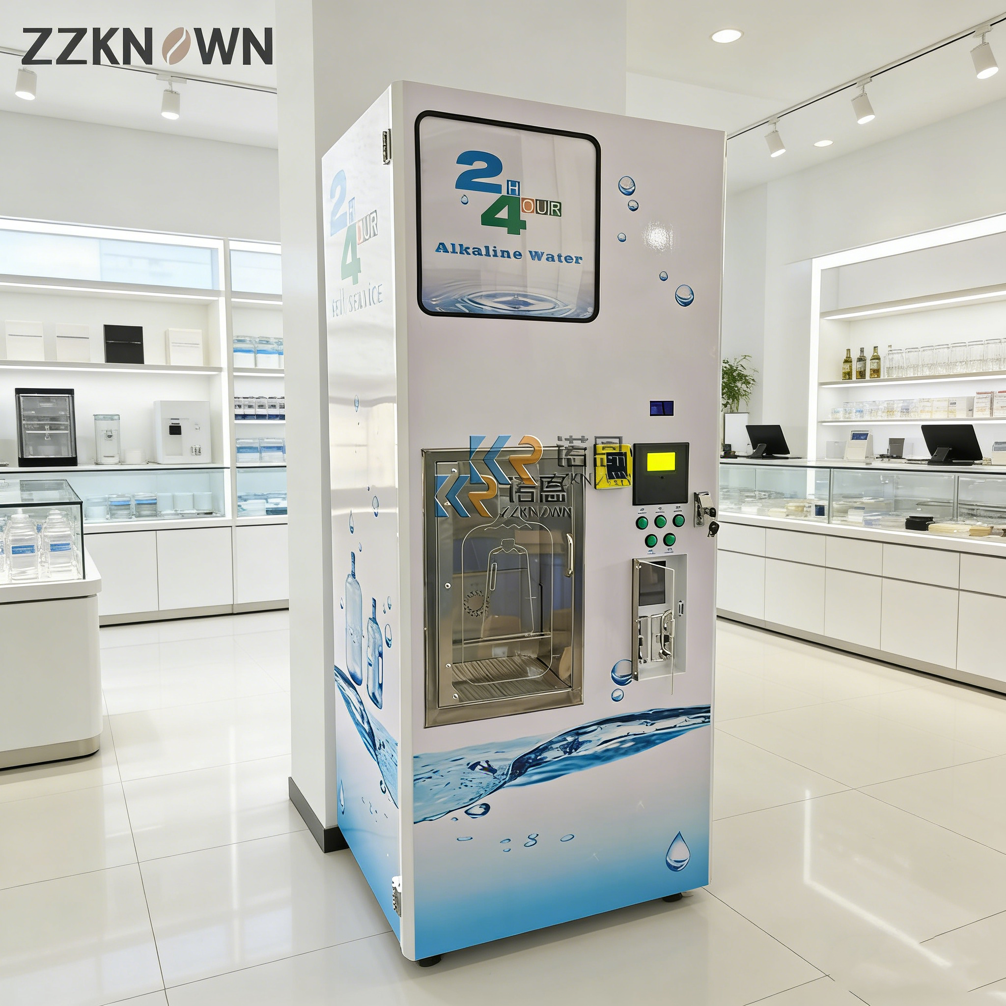 Customizable Ice and Water Ven - Vending Machine Qr Code incelemesi ve fiyatı