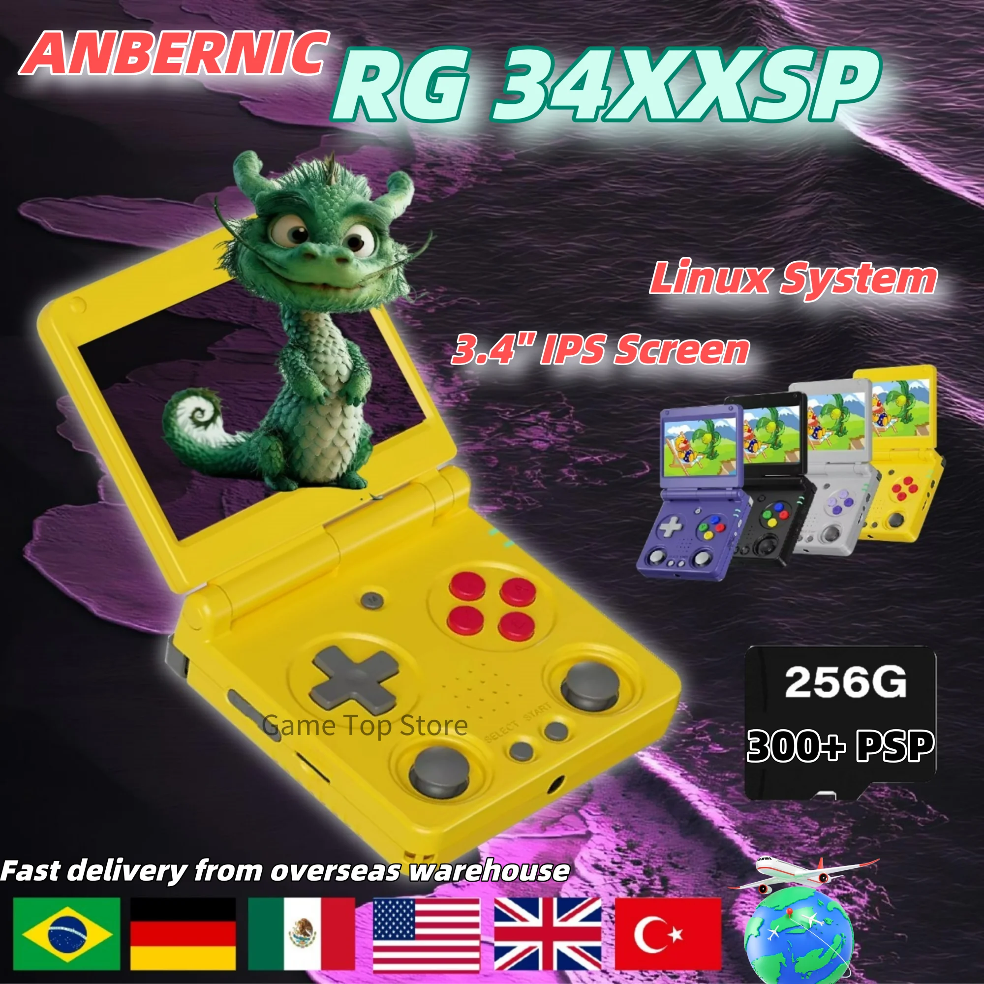 ANBERNIC RG34XXSP Retro Handhe - Arcade Vibes incelemesi ve fiyatı