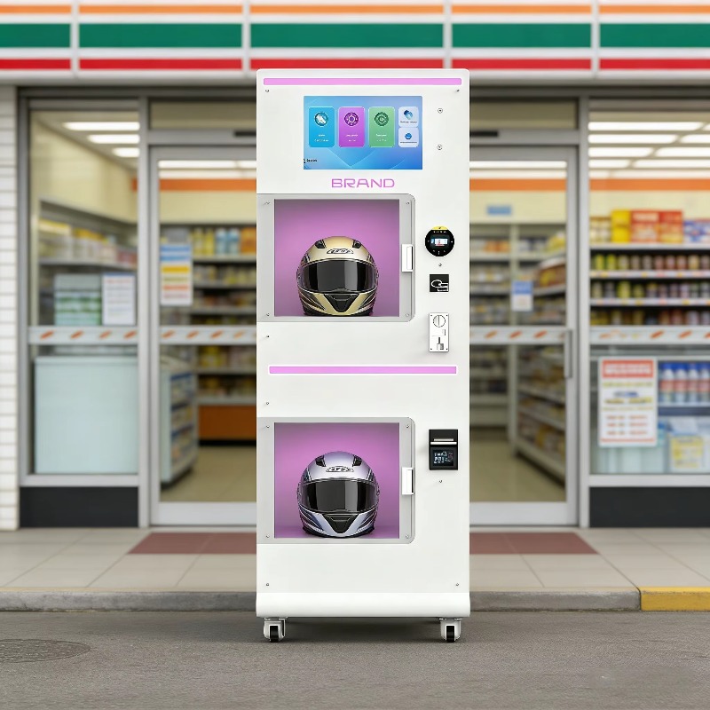Custom Double Warehouse Helmet - Vending Machine Qr Code incelemesi ve fiyatı