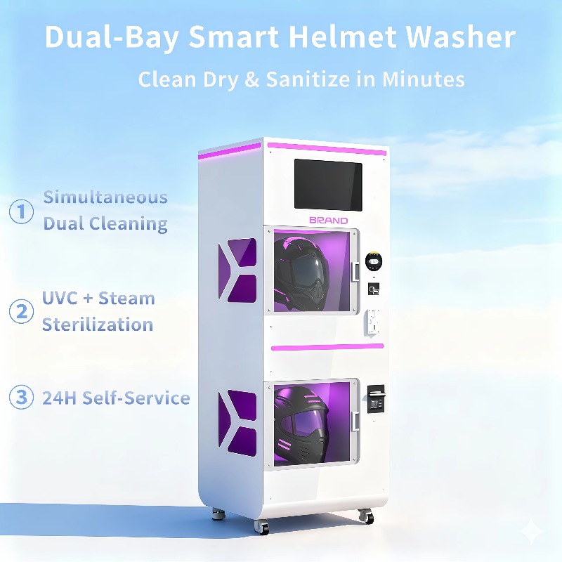 Custom Double Warehouse Helmet - Vending Machine Qr Code incelemesi ve fiyatı